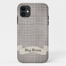 Stijlvolle grijze Gingham Pset iPhone Case
