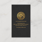 Stijlvolle grijze Grunge Gold Line Mechanical Engi Visitekaartje (Achterkant)