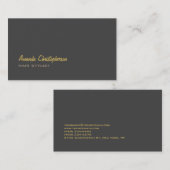 Stijlvolle, grijze haarlijst Unieke Visitekaartje (Voorkant / Achterkant)