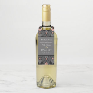 Stijlvolle grijze hostess Gift Wine Bottle Hanger