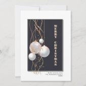 Stijlvolle grijze kerstcadeautjes feestdagenkaart (Voorkant)