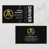 Stijlvolle, grijze lijnstuurprogramma visitekaartje (Voorkant / Achterkant)