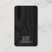 Stijlvolle grijze moderne professionele manager visitekaartje (Achterkant)