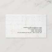 Stijlvolle grijze Muur Rood Modern Uniek Visitekaartje (Achterkant)