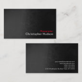 Stijlvolle grijze rode fotografie kunstenaar visitekaartje (Voorkant / Achterkant)