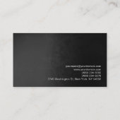 Stijlvolle grijze rode fotografie kunstenaar visitekaartje (Achterkant)