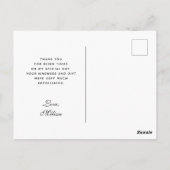 Stijlvolle grijze stethoscoop illustratie dank je briefkaart (Achterkant)