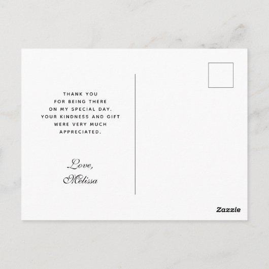 Stijlvolle grijze stethoscoop illustratie dank je briefkaart (Achterkant)