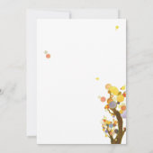 Stijlvolle grillige bomen pensioen partij kaart (Achterkant)