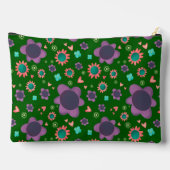 Stijlvolle groene bloemenpatroon op maat gemaakte  etui (Achterkant)