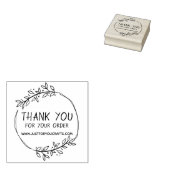 Stijlvolle Groene Dank U Voor Uw Bestelling Rubberstempel (Gestempeld)