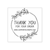 Stijlvolle Groene Dank U Voor Uw Bestelling Rubberstempel (Afrduk)