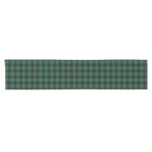 Stijlvolle groene en zwarte Buffalo Tartan Plaid Korte Tafelloper (Horizontaal)