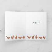 Stijlvolle Groene Gardening Garden Happy Birthday Kaart (Binnen)