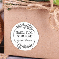 Stijlvolle groene handmade met liefde naam