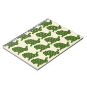 Stijlvolle groene koele hoesjes notitieboek (Linkerzijde)