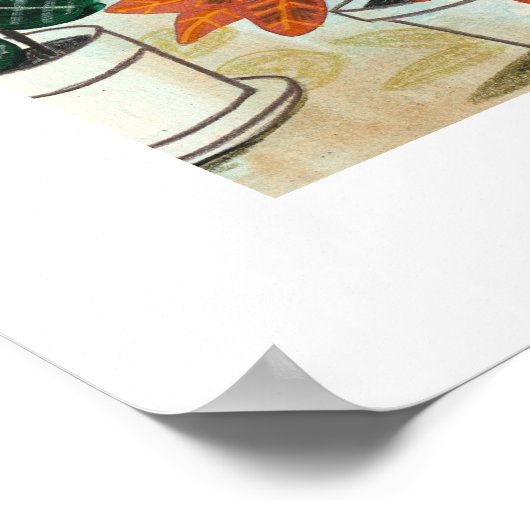 Stijlvolle groene meisjes tropische oerwoud van de poster (Hoek)