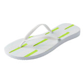 Stijlvolle groene palmboom bladeren Flip Flops (Schuin)