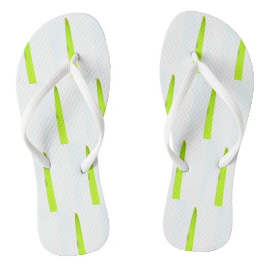 Stijlvolle groene palmboom bladeren Flip Flops (Voetbed)