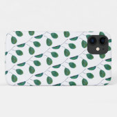 Stijlvolle groene peren bomen iPhone 11 Hoesje (Achterkant (horizontaal))