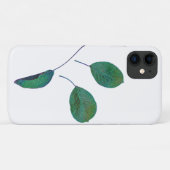 Stijlvolle groene peren bomen iPhone 11 Hoesje (Achterkant (horizontaal))
