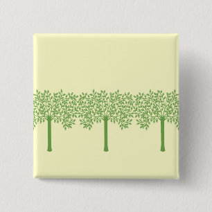 Stijlvolle groene structuur vierkante button 5,1 cm