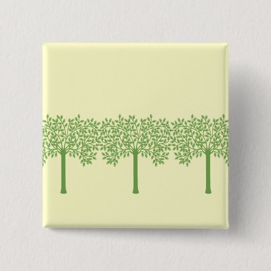 Stijlvolle groene structuur vierkante button 5,1 cm (Voorkant)