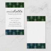 Stijlvolle groene trim / pijlen visitekaartje (Voorkant / Achterkant)