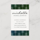 Stijlvolle groene trim / pijlen visitekaartje (Voorkant)