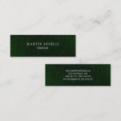 Stijlvolle groene unieke vlakke schone slang mini visitekaartje (Voorkant / Achterkant)