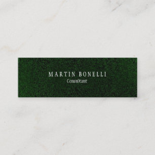 Stijlvolle groene unieke vlakke schone slang mini visitekaartje