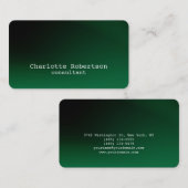 Stijlvolle groene vlek Creative Modern Consultant Visitekaartje (Voorkant / Achterkant)