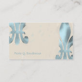  stijlvolle groene vloour de Lis Visitekaartje (Achterkant)