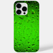 Stijlvolle, groene waterdruppels Case-Mate iPhone case (Achterkant)