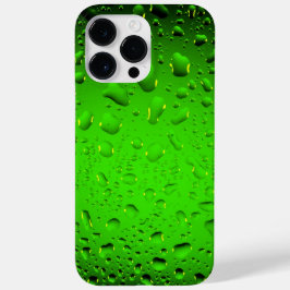 Stijlvolle, groene waterdruppels Case-Mate iPhone case