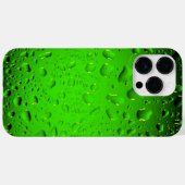 Stijlvolle, groene waterdruppels Case-Mate iPhone case (Achterkant (horizontaal))