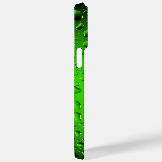Stijlvolle, groene waterdruppels Case-Mate iPhone case (Achterkant / Rechts)