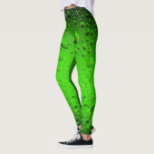 Stijlvolle, groene waterdruppels leggings (Links)