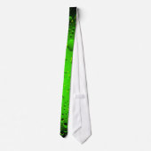 Stijlvolle, groene waterdruppels stropdas (Achterkant)