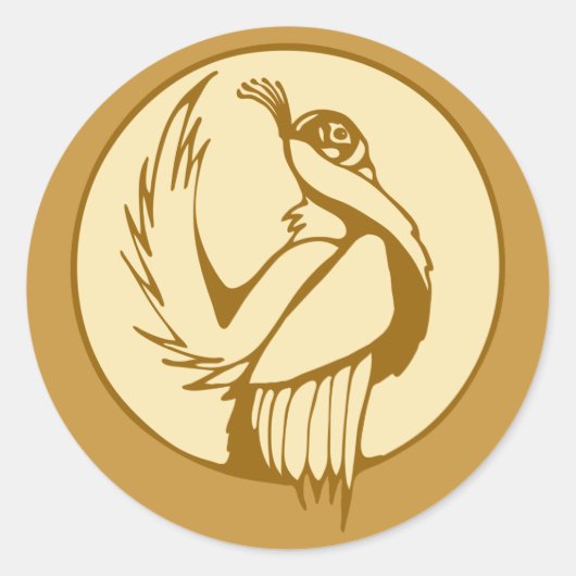 Stijlvolle grond ronde sticker (Voorkant)