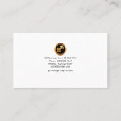 Stijlvolle Grote Creative Red Numbers Bookkeeper Visitekaartje (Achterkant)