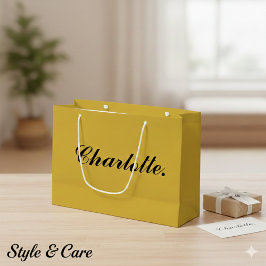 Stijlvolle grote persoonlijke cadeautas met naam