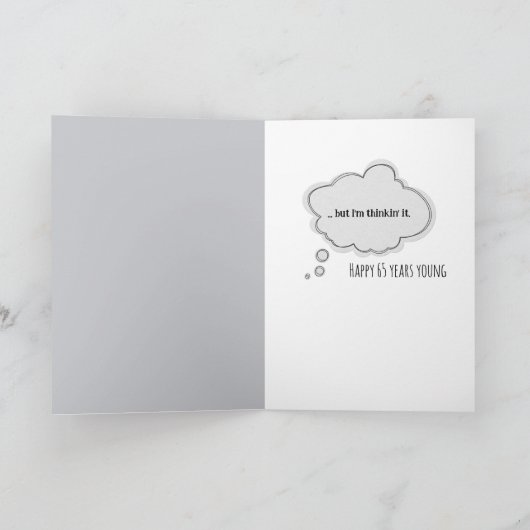 Stijlvolle Guy Mouse voor 65e verjaardag Kaart (Binnen)