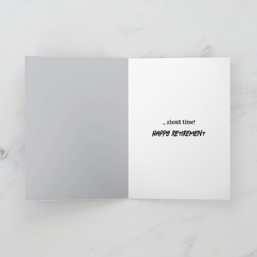 Stijlvolle Guy Mouse voor pensioen Kaart (Binnen)