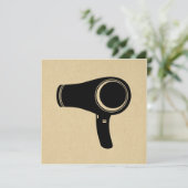 Stijlvolle haardroger voor haardroger kaart (Staand voorkant)