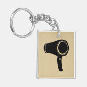 Stijlvolle haardroger voor haardroger sleutelhanger (Voorkant Links)