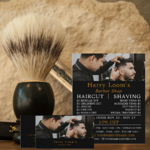 Stijlvolle haarsnit, Mannen Barbers Visitekaartje