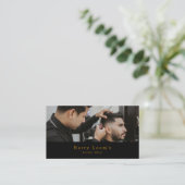 Stijlvolle haarsnit, Mannen Barbers Visitekaartje (Staand voorkant)