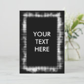Stijlvolle Halftone zwarte en witte blanco Kaart (Staand voorkant)