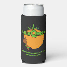 Stijlvolle HALLOQUEEN Afro Queen Halloween Seltzer Blikjeskoeler